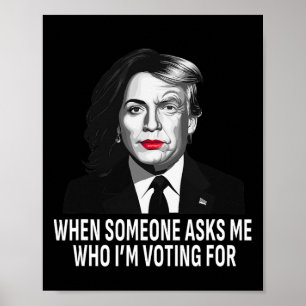Harris Vs Donald Trump Funny Election Meme  Poster