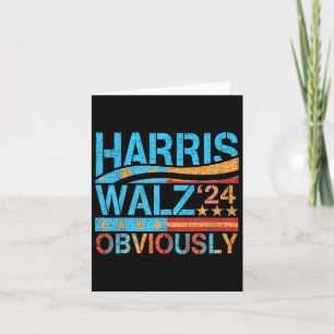 Harris W Obviously! Harris Waltz 2024 Election 1  Card