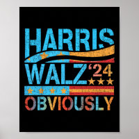 Harris W Obviously! Harris Waltz 2024 Election 1