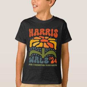 Harris W Waltz 2024 Retro Boho Vintage Groovy Flow T-Shirt