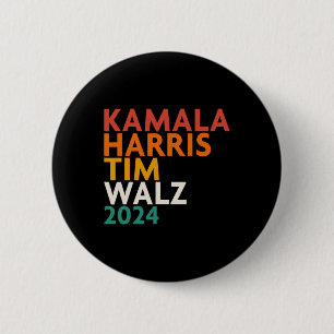 Harris Waltz 2024 6 Cm Round Badge