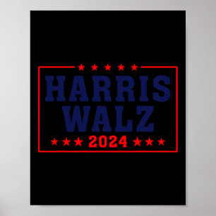 Harris Waltz 2024 Election 1st Female 47th Preside Poster