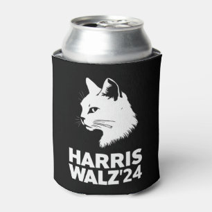 Harris Waltz 2024 Election Funny Cat Kamala Tim  Can Cooler