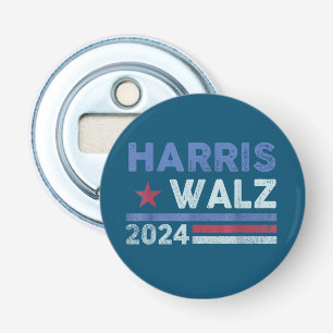 Harris Waltz 2024 Election Kamala Harris Navy Blue Bottle Opener