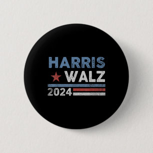 Harris Waltz 2024 Election Kamala Harris Tim Waltz 6 Cm Round Badge