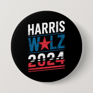 Harris Waltz 2024 Election Kamala Harris Tim Waltz 7.5 Cm Round Badge
