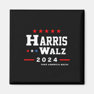 Harris Waltz 2024 Election Kamala Harris Tim Waltz Magnet