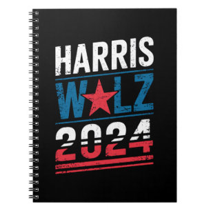 Harris Waltz 2024 Election Kamala Harris Tim Waltz Notebook