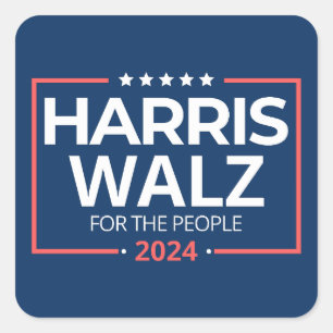 Harris Waltz 2024 Election Kamala Harris Tim Waltz Square Sticker