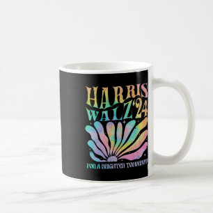 Harris Waltz 2024 For A Brighter Tomorrow Tie Dye Coffee Mug