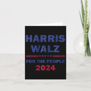 Harris Waltz 2024 For The People Kamala Harris Tim Card