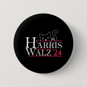 Harris Waltz 2024 Funny Cat Lady Kamala Harris Tim 6 Cm Round Badge