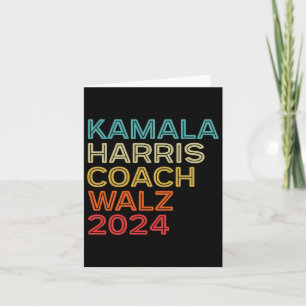 Harris Waltz 2024 Kamala Harris Coach W 2024 Retro Card