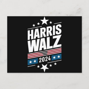 Harris Waltz 2024 Kamala Harris Tim Waltz 2024  Postcard