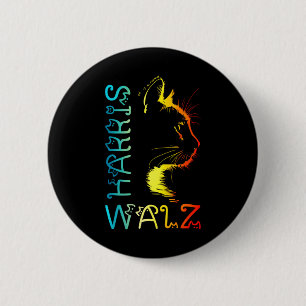 Harris Waltz 2024 Kamala Wheimer Funny Cat Lady Su 6 Cm Round Badge