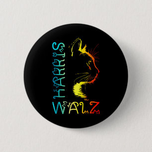 Harris Waltz 2024 Kamala Wheimer Funny Cat Lady Su 6 Cm Round Badge