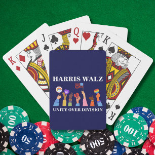 Harris Waltz 2024 Unity Over Division Playing Cards