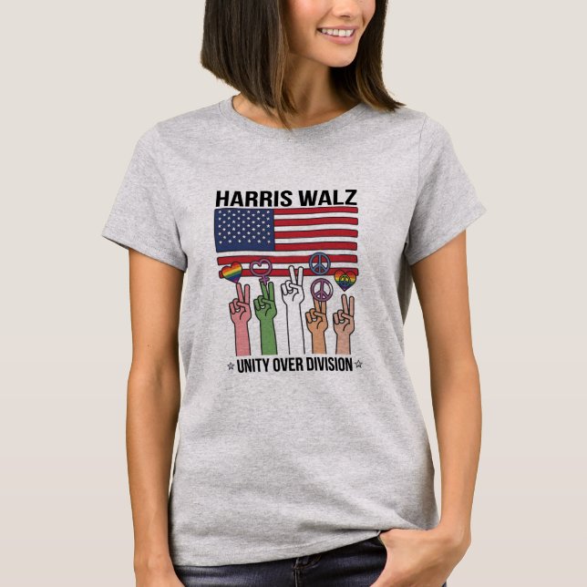 Harris Waltz 2024 Unity Over Division T-Shirt (Front)