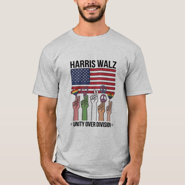 Harris Waltz 2024 Unity Over Division T-Shirt (Front)