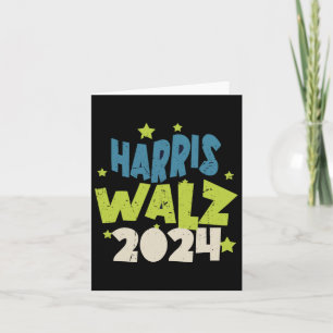 Harris Waltz 2024 With Stars Card