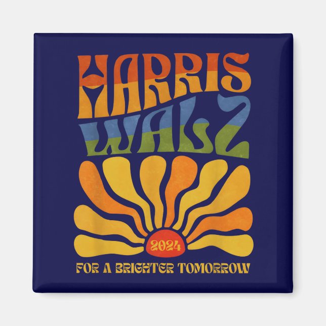 Harris Waltz Brighter Tomorrow Boho Aesthetic Magnet (Front)