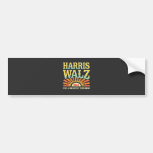 Harris Waltz for A Brighter Tomorrow Kamala Harris Bumper Sticker