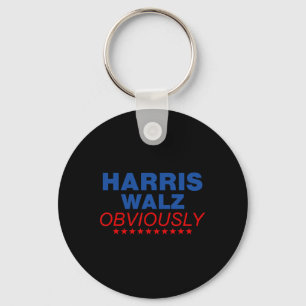 Harris Waltz Obviously 2024 Balz To The Walz  Key Ring
