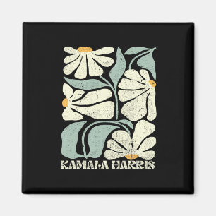 Harris Waltz Vote Kamala Flower 2024 1 Magnet