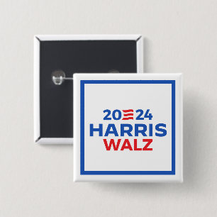 Harris Walz 2024 15 Cm Square Badge