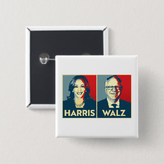 Harris Walz 2024 15 Cm Square Badge