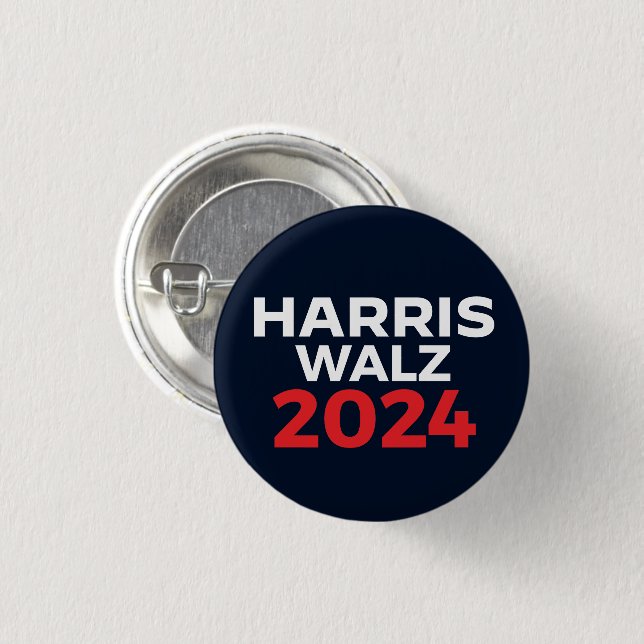 Harris Walz 2024 3 Cm Round Badge (Front & Back)
