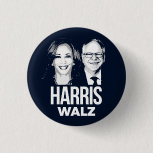 Harris Walz 2024 3 Cm Round Badge