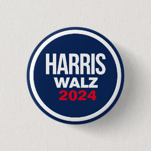 Harris Walz 2024 3 Cm Round Badge
