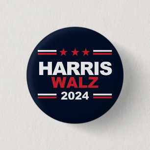 Harris Walz 2024 3 Cm Round Badge
