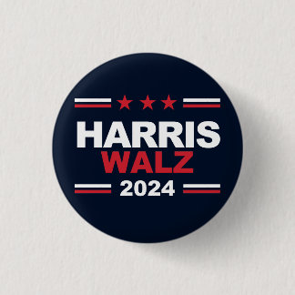 Harris Walz 2024 3 Cm Round Badge