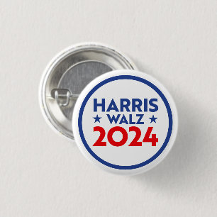 Harris Walz 2024 3 Cm Round Badge