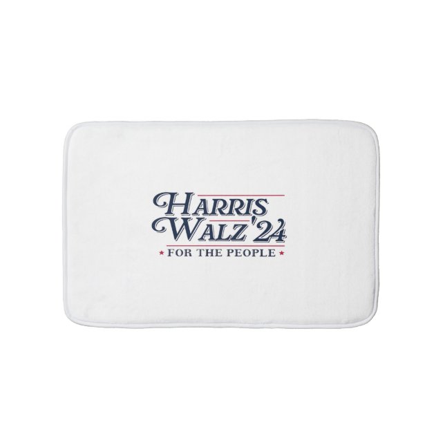 Harris Walz 2024  Bath Mat (Front)