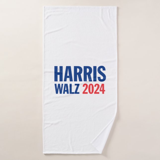 Harris Walz 2024  Bath Towel (Bath Towel)