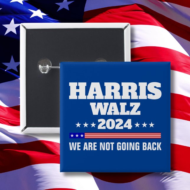 Harris Walz 2024 Campaign 15 Cm Square Badge (Creator Uploaded)