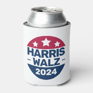 Harris Walz 2024 Campaign for President Patriotic  Can Cooler