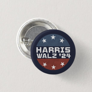 Harris Walz 2024 Campaign USA Flag 3 Cm Round Badge