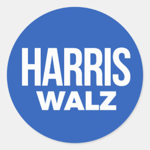 Harris Walz 2024 Classic Round Sticker