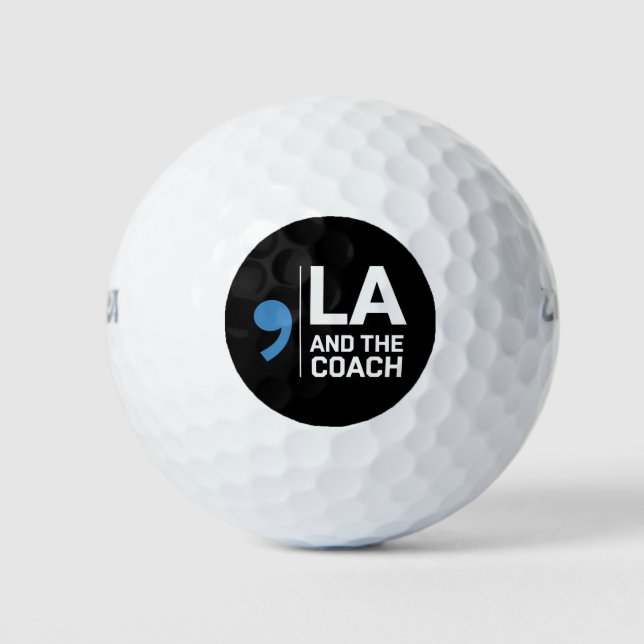 Harris Walz 2024 Comma La and The Coach 2024  Golf Balls (Front)