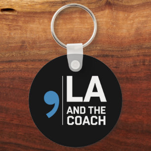 Harris Walz 2024 Comma La and The Coach 2024  Key Ring