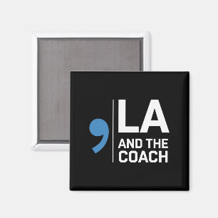 Harris Walz 2024 Comma La and The Coach 2024  Magnet