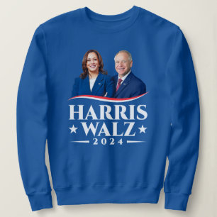 Harris Walz 2024 election campaign photo Sweatshirt