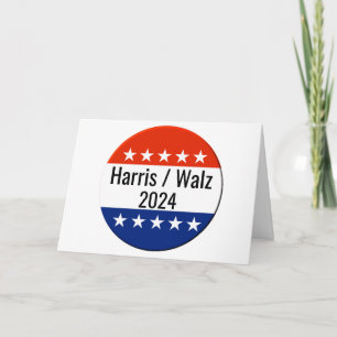 Harris Walz 2024 Election Card