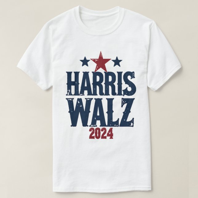 Harris Walz 2024 Election Kamala Harris Tim Waltz T-Shirt (Design Front)