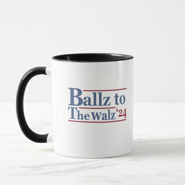 Harris Walz 2024 Election Kamala Tim Waltz America Mug (Left)