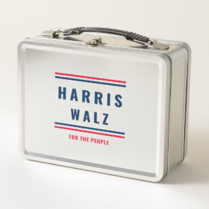 HARRIS WALZ - 2024 ELECTION  METAL LUNCH BOX